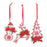 Melrose Nordic Snowflake Character Tree Ornament/Pine Bow Accent, Set