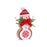 Melrose Nordic Snowflake Snowman Figurine/Pine Bow Accent, Set of 2, W
