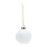 Melrose Int. Porcela, Pine Cone Ball Ornament, Set of 6, White - 84530DS