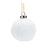 Melrose Int. Porcela, Pine Cone Ball Ornament, Set of 6, White