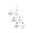 Melrose Porcela, Cut Out Ball Ornament/Nordic Design, Set of 6, White - 84531DS