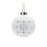 Melrose Porcela, Cut Out Ball Ornament/Nordic Design, Set of 6, White