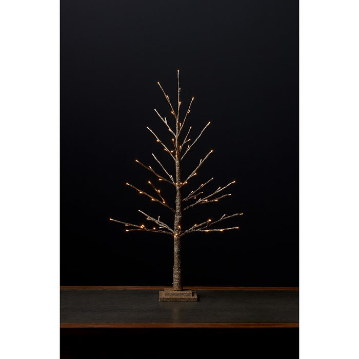 Melrose International LED Lighted Gold Twig Tree 36"H, Gold/Silver