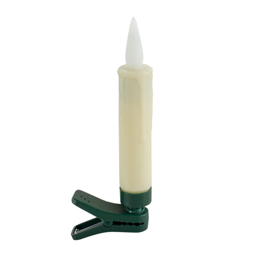 Melrose LED FIA Flame Clip-on Candle Taper or Suction Cup, Set of 10 - 84587DS