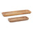 Melrose International Natural Mango Wood Dough Bowl Tray, Set of 2 - 85040DS