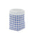 Melrose Gingham Sack Design Stone Planter, Set of 2, Blue/White