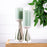 Melrose International Ceramic Candle Holder, Set of 2, White/Black