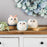 Melrose Whimsical Pastel Terra Cotta Owl, Blue/Pink/Grey