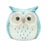 Melrose Pastel Terra Cotta Owl Figurine, Set of 12, Blue/Pink