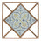 Melrose Framed Ornamental Wall Tile, Set of 214.25", Brown/Blue/White