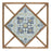 Melrose Framed Ornamental Wall Tile, Set of 214.25", Brown/Blue/White