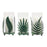 Melrose International Metal Leaf Candle Holder, Set of 6, Green - 85095DS