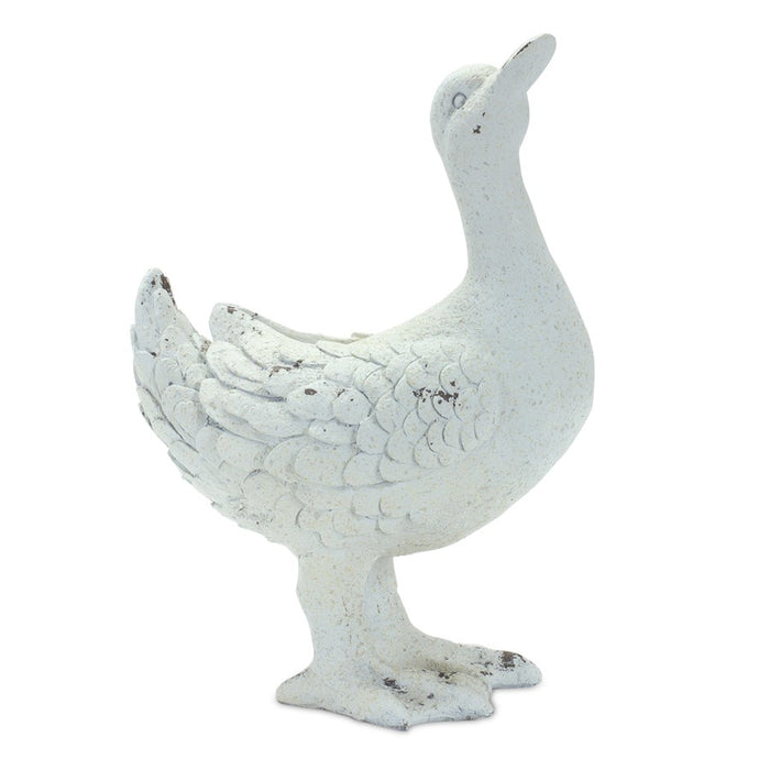 Melrose International Stone Duck Garden Statue, Set of 2, Grey