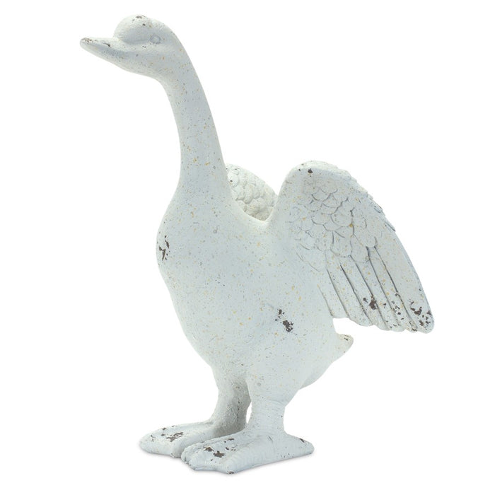 Melrose International Stone Duck Garden Statue, Set of 2, Grey