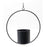 Melrose International Modern Hanging Planter/Frame, Set of 2, Black