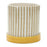 Melrose Stone Bumble Bee Striped Planter/Plate, Set of 2, Yellow/White
