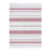 Melrose International Striped Tea Towel, Set of 3, Red/White