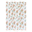 Melrose Floral Plaid Tea Towel, Set of 3, White/Green/Orange