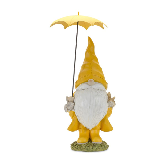 Melrose Garden Gnome/Umbrella/Woodland Animals, Set of 2, Red/Yellow/G