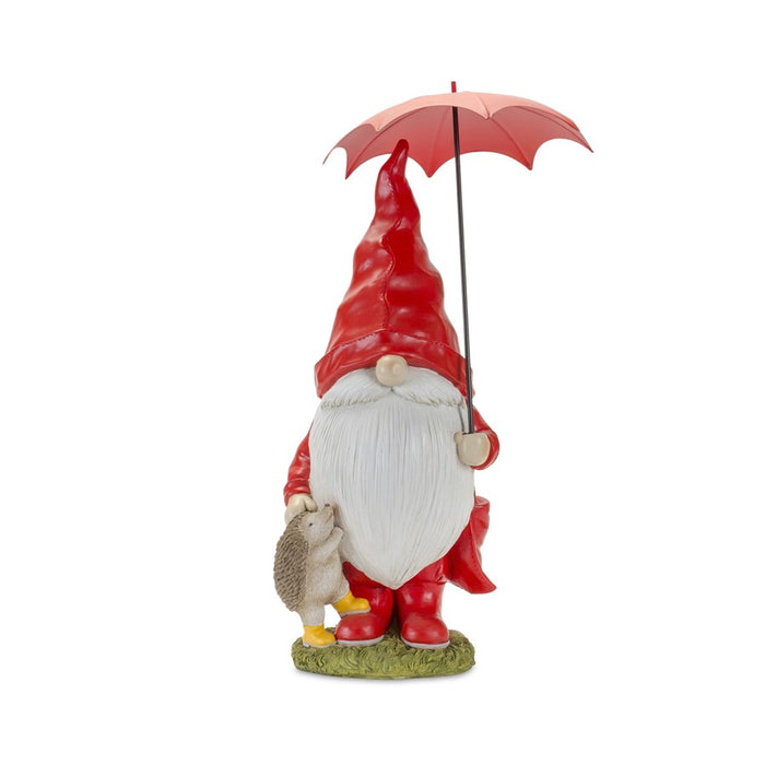 Melrose Garden Gnome/Umbrella/Woodland Animals, Set of 2, Red/Yellow/G