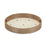 Melrose Round Bumble Bee Tray/Natural Wooden Accents, Set of 2, Yellow