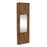 Melrose International Rustic Wooden Wall Mirror 29"H, Brown - 85176DS