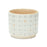 Melrose Blush Patterned Stacking Pot, Set of 3, White/Yellow