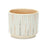 Melrose Blush Patterned Stacking Pot, Set of 3, White/Yellow