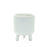 Melrose Ribbed Stone Footed Planter (Set of 2), White
