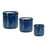Melrose Blue Etched Terra Cotta Pot Planter, Set of 3, Green - 85261DS