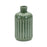 Melrose International Green Ribbed Terra Cotta Vase 9"H - 85269DS