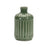 Melrose International Green Ribbed Terra Cotta Vase 7"H - 85270DS