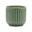 Melrose International Green Ribbed Terra Cotta Pot Planter, Set of 3