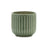 Melrose International Green Ribbed Terra Cotta Pot Planter, Set of 3