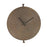 Melrose International Metal Wall Clock/Suspended Stand 15"D, Bronze - 85323DS