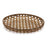 Melrose International Large Round Bamboo Wooden Tray 26"D, Brown - 85337DS