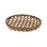 Melrose International Large Round Bamboo Wooden Tray 22.25"D, Brown - 85338DS