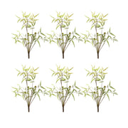 Melrose Mini Fern Foliage Bush/Sprout Accent, Set of 6, Green/Brown - 85358DS
