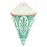 Melrose Ornamental Ceramic Wall Pocket, Set of 2, Green/White/Yellow