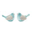Melrose Whimsical Terra Cotta Garden Bird Planter, Set of 2, Blue - 85379DS