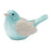 Melrose Whimsical Terra Cotta Garden Bird Planter, Set of 2, Blue