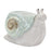 Melrose Terra Cotta Garden Snail Planter, Set of 2, Blue/Green