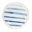 Melrose Coastal Tie-Dye Design Ceramic Plate, Set of 4, Blue/White