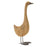 Melrose Natural Fir Wood Goose Figurine/Rustic, Brown/Black