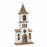 Melrose Lighted Natural Wooden Church Display/Rustic Metal Accents 25 - 85413DS