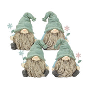 Melrose Stone Garden Gnome Figurine/Flower, Blue/Green/Brown - 85436DS