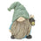 Melrose Stone Gnome Figurine/Bird/Lantern Accent, Set of 4, Blue