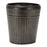 Melrose Pewter Metal Planter/Tapered Design, Set of 3, Grey