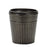 Melrose Pewter Metal Planter/Tapered Design, Set of 3, Grey