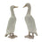 Melrose Distressed Stone Standing Duck Garden Statue, Set of 2, Grey - 85460DS